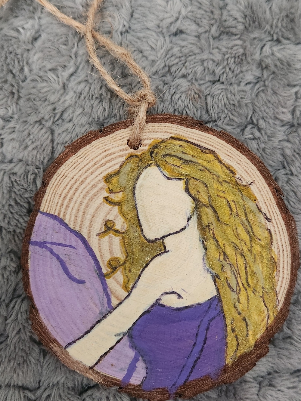 Hand-Painted Speak Now Taylor Swift Art on Wood Slice